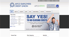 Desktop Screenshot of apcocu.org