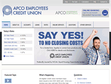 Tablet Screenshot of apcocu.org